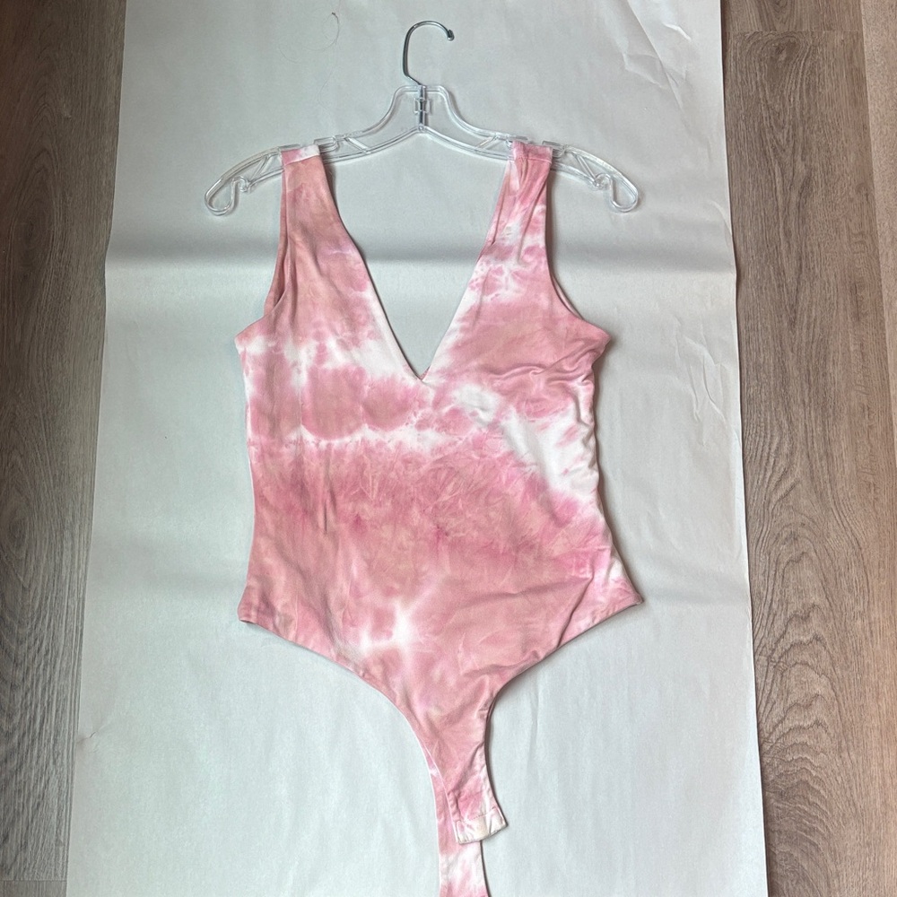 Pink Tie-Dye women’s women’s Bodysuit